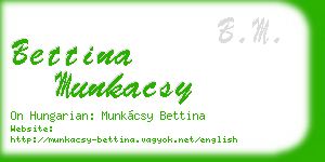 bettina munkacsy business card